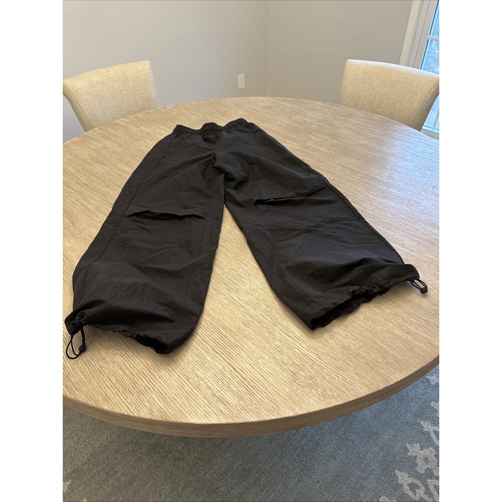 Lululemon Ultra Wide leg Fit High-Rise Parachute Pants Womens XS Black nylon